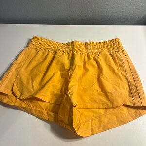 adidas Women's Bright Yellow Athletic Shorts